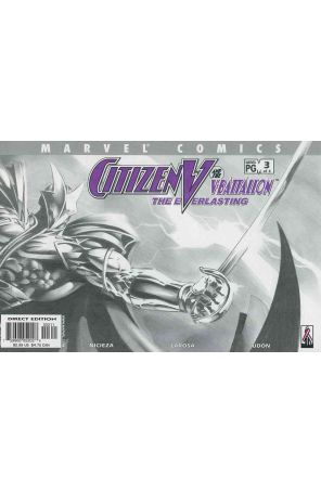 Citizen V and the V-Battalion: The Everlasting 3 published by Marvel with cover art by Mike Deodato Jr.