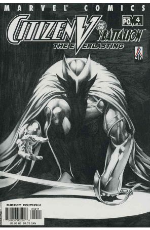 Citizen V and the V-Battalion: The Everlasting 4 published by Marvel with cover art by Mike Deodato Jr.