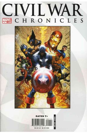 Civil War Chronicles 1 published by Marvel with cover art by Michael Turner
