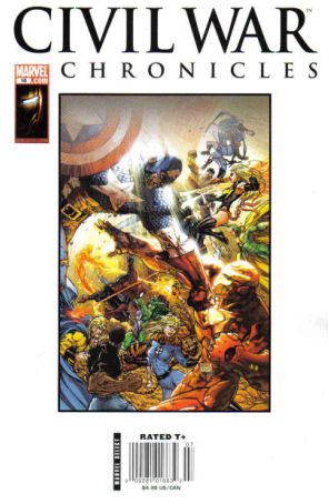 Civil War Chronicles 10 (Newsstand) published by Marvel with cover art by Michael Turner