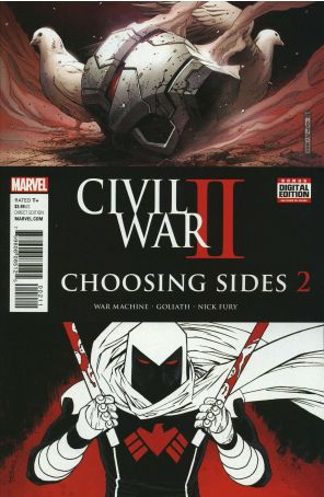 Civil War II: Choosing Sides 2 published by Marvel with cover art by Jim Cheung