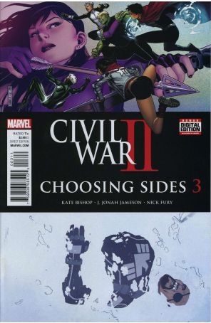 Civil War II: Choosing Sides 3 published by Marvel with cover art by Jim Cheung