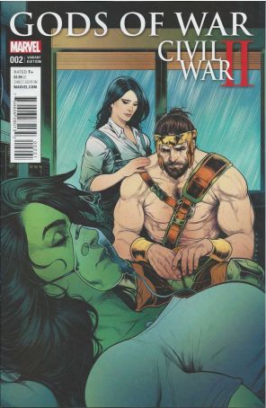 Civil War II: Gods Of War 2A published by Marvel with cover art by Elizabeth Torque