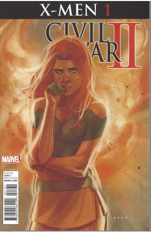 Civil War II: X-Men 1B published by Marvel with cover art by Phil Noto