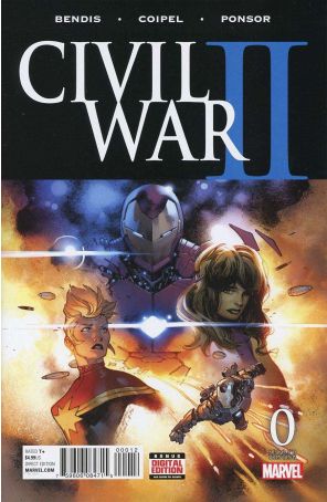 Civil War II 0 (2nd) published by Marvel with cover art by Olivier Coipel