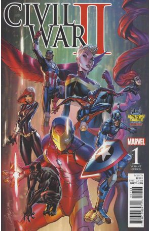 Civil War II 1V published by Marvel with cover art by J. Scott Campbell