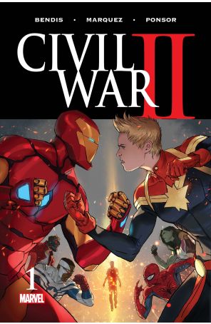 Civil War II 1 published by Marvel with cover art by Marko Djurdjevic