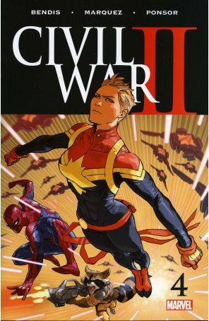 Civil War II 4 published by Marvel with cover art by Marko Djurdjevic