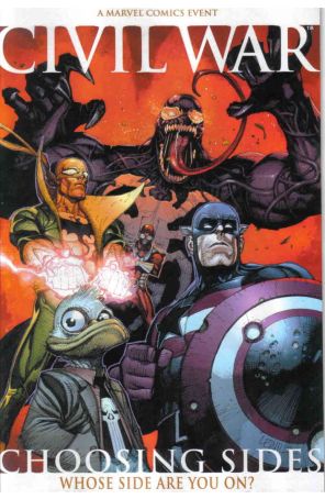 Civil War: Choosing Sides 1 published by Marvel with cover art by Leinil Francis Yu