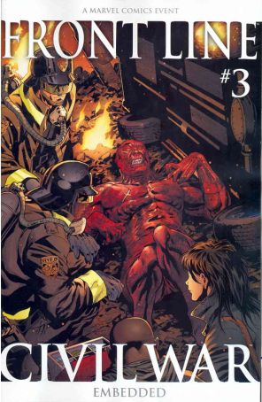 Civil War: Front Line 3 (2nd) published by Marvel with cover art by John Watson
