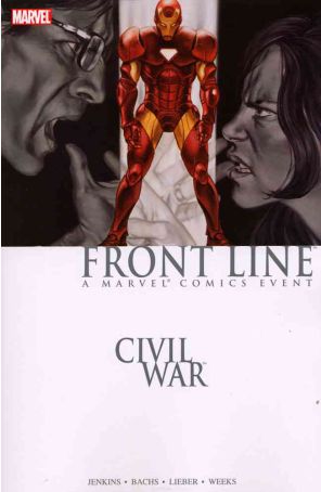 Civil War: Front Line TPB 2 published by Marvel with cover art by John Watson