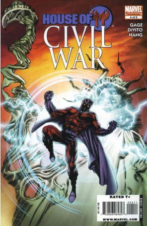 Civil War: House of M 4 published by Marvel with cover art by Michael Perkins