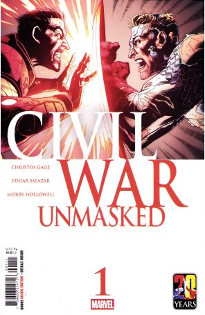 Civil War: Unmasked 1 published by Marvel with cover art by Ben Harvey