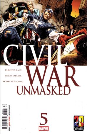 Civil War: Unmasked 5 published by Marvel with cover art by Geoff Shaw