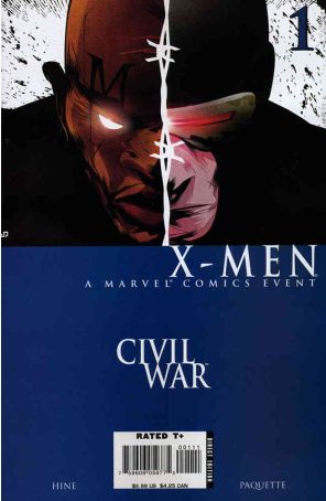 Civil War: X-Men 1 published by Marvel with cover art by Juan Doe