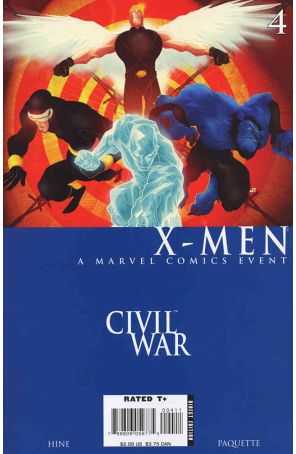 Civil War: X-Men 4 published by Marvel with cover art by Juan Doe