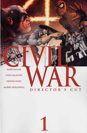 Civil War 1D published by Marvel with cover art by Steve McNiven