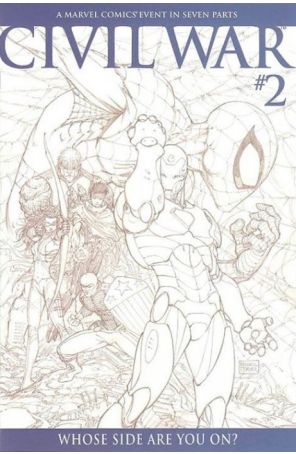 Civil War 2B published by Marvel with cover art by Michael Turner