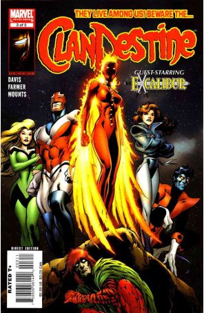 ClanDestine (2nd Series) 3 published by Marvel with cover art by Alan Davis