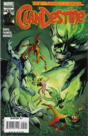 ClanDestine (2nd Series) 5 published by Marvel with cover art by Alan Davis