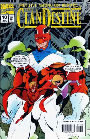 Clandestine 10 published by Marvel with cover art by Pino Rinaldi