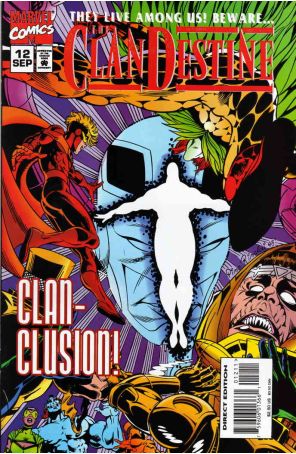 ClanDestine 12 published by Marvel with cover art by Pino Rinaldi