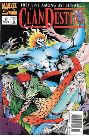 ClanDestine 2 (Newsstand) published by Marvel with cover art by Alan Davis
