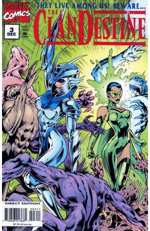 Clandestine 3 published by Marvel with cover art by Alan Davis