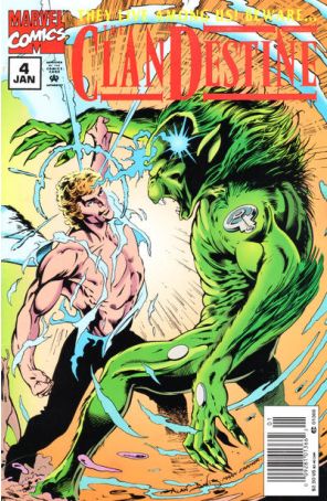 Clandestine 4 (Newsstand) published by Marvel with cover art by Alan Davis
