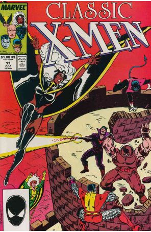 Classic X-Men 11 published by Marvel with cover art by Bob Layton