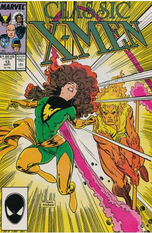 Classic X-Men 13 published by Marvel with cover art by Arthur Adams and John Bolton