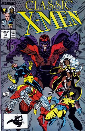 Classic X-Men 19 published by Marvel with cover art by Arthur Adams