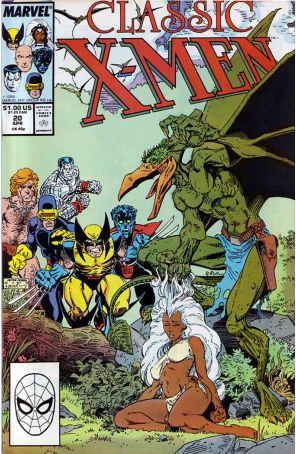 Classic X-Men 20 published by Marvel with cover art by Arthur Adams