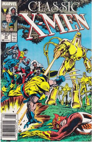 Classic X-Men 24 (Newsstand) published by Marvel with cover art by Kerry Gammill