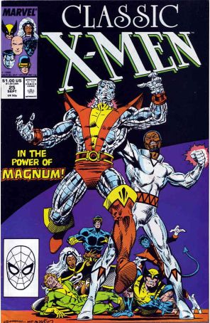Classic X-Men 25 published by Marvel with cover art by Kerry Gammill