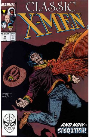 Classic X-Men 26 published by Marvel with cover art by Kerry Gammill