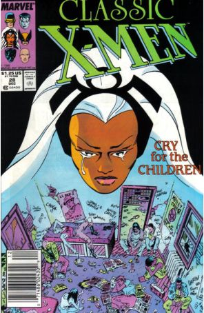 Classic X-Men 28 (Newsstand) published by Marvel with cover art by Kerry Gammill