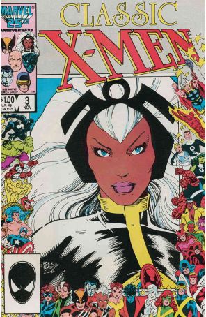 Classic X-Men 3 published by Marvel with cover art by Arthur Adams and John Bolton