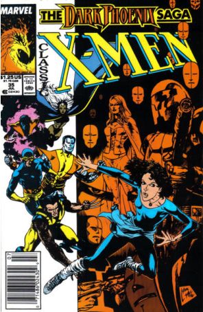 Classic X-Men 35 (Newsstand) published by Marvel with cover art by Steve Lightle