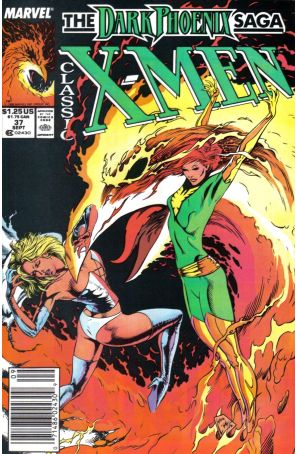 Classic X-Men 37 (Newsstand) published by Marvel with cover art by Steve Lightle