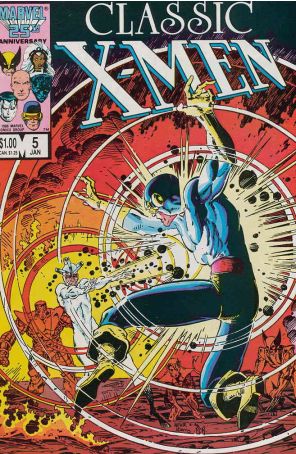 Classic X-Men 5 published by Marvel with cover art by Arthur Adams