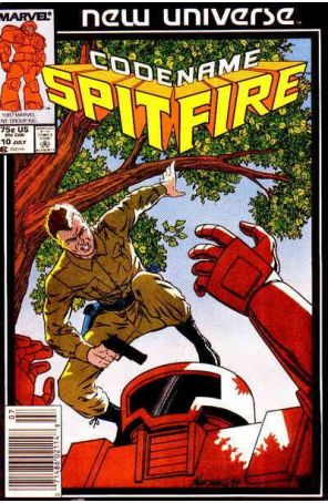 Codename: Spitfire 10 (Newsstand) published by Marvel with cover art by Marshall Rogers