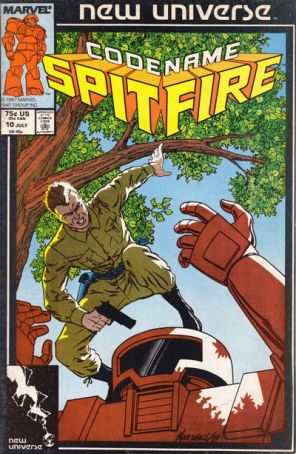 Codename: Spitfire 10 published by Marvel with cover art by Marshall Rogers
