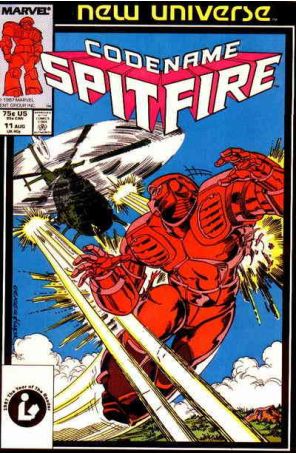 Codename: Spitfire 11 published by Marvel with cover art by Steve Geiger