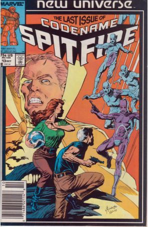 Codename: Spitfire 13 (Newsstand) published by Marvel with cover art by Sandy Plunkett