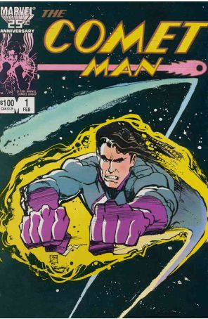 Comet Man 1 published by Marvel with cover art by Bill Sienkiewicz