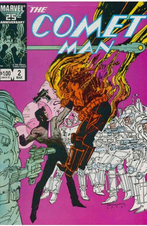 Comet Man 2 published by Marvel with cover art by Bill Sienkiewicz