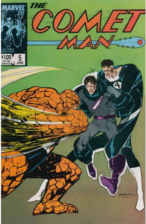 Comet Man 5 published by Marvel with cover art by Bill Sienkiewicz