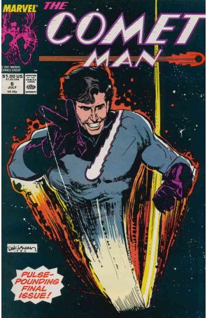 Comet Man 6 published by Marvel with cover art by Bill Sienkiewicz