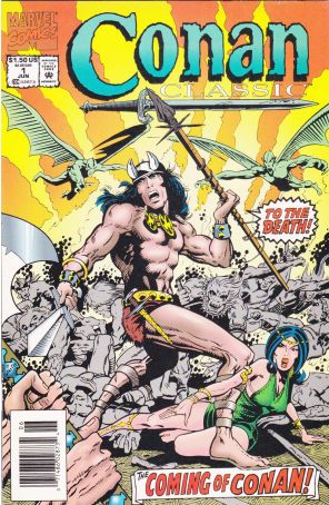 Conan Classic 1 (Newsstand) published by Marvel with cover art by Barry Windsor-Smith